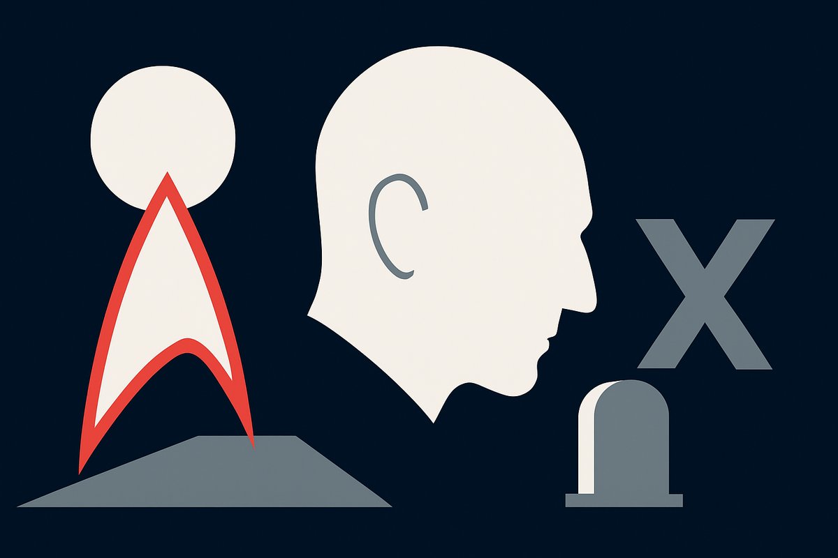 Ilustración generada con IA: Muere Patrick Stewart, estrella de 'Star Trek' y 'X-Men'