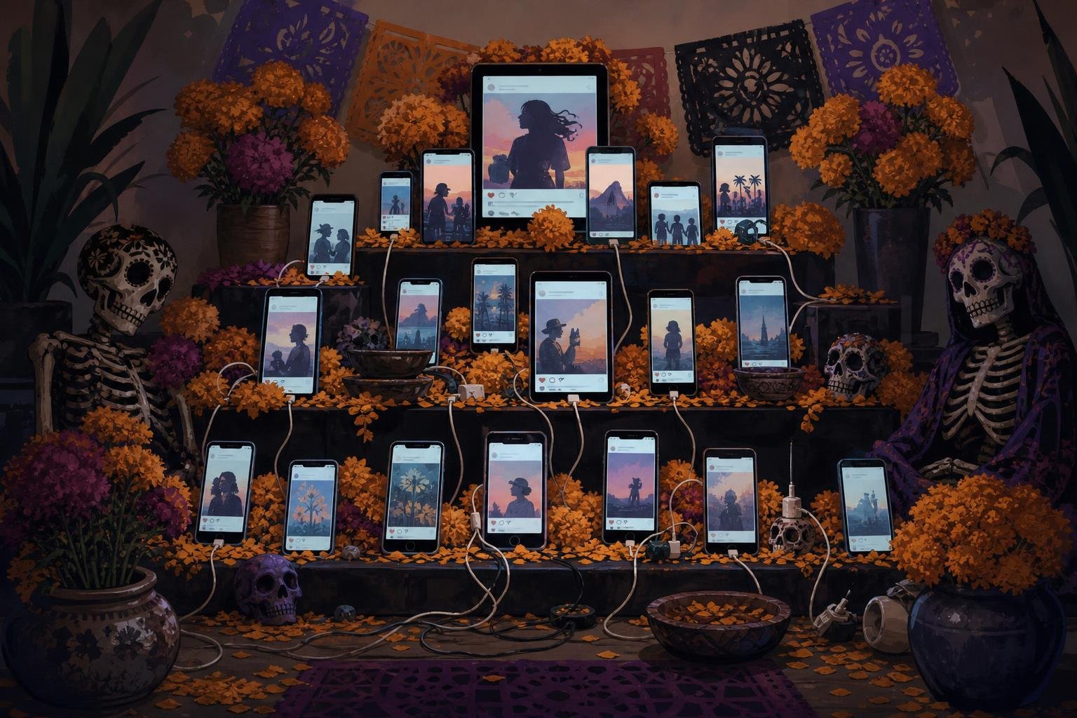 ¿Y si las redes sociales también tuvieran altar de Día de Muertos?